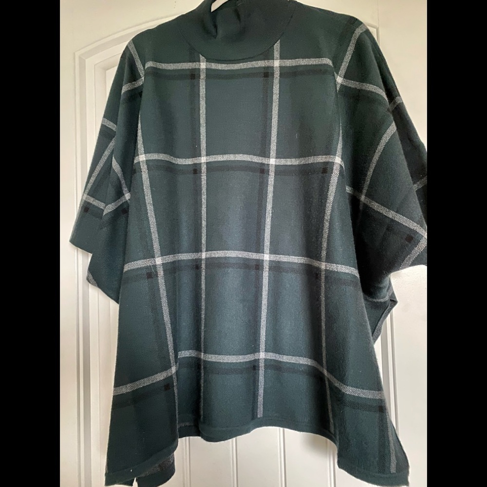 Max studio turtleneck poncho